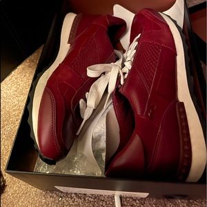 NEW Coach “Moonlight Patchwork” sneakers NIB Burgundy size 6M women’s Q8727